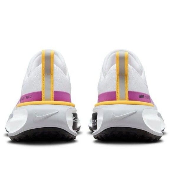 Size 8.5 Nike ZoomX Invincible Run FK 3 White Purple Womens Running DR2660-101 - Picture 5 of 8